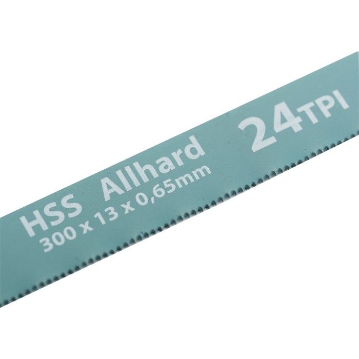 Полотна для ножовки по металлу, 300 мм, 24TPI, HSS