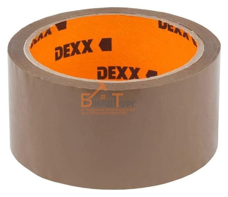 Лента DEXX клеящая упаковочная, коричневая, 40мкм,