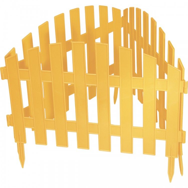 Забор декоративный 'Ампир', 28 х 300 см, желтый//
