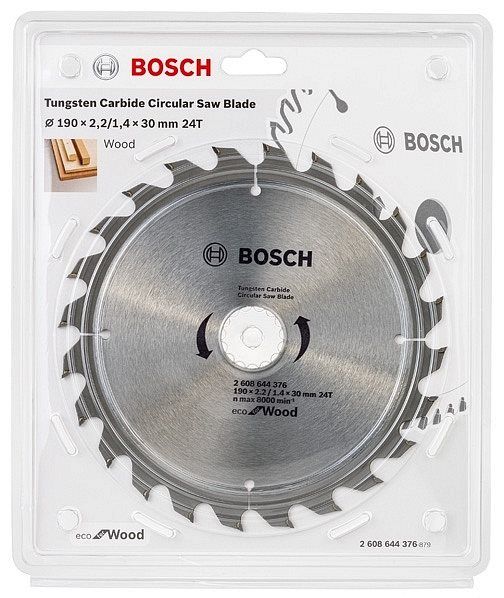 Пильный диск Bosch ECO WO 190x30-24T по дереву