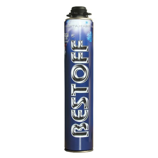 Монтажная пена BESTOFF PRO 850ml 65l Зима