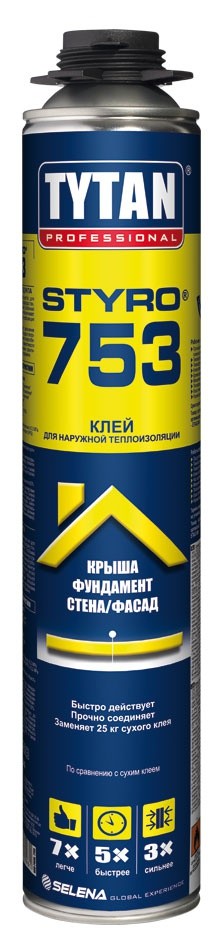 пена клей Tytan Professional STYRO753 750 мл