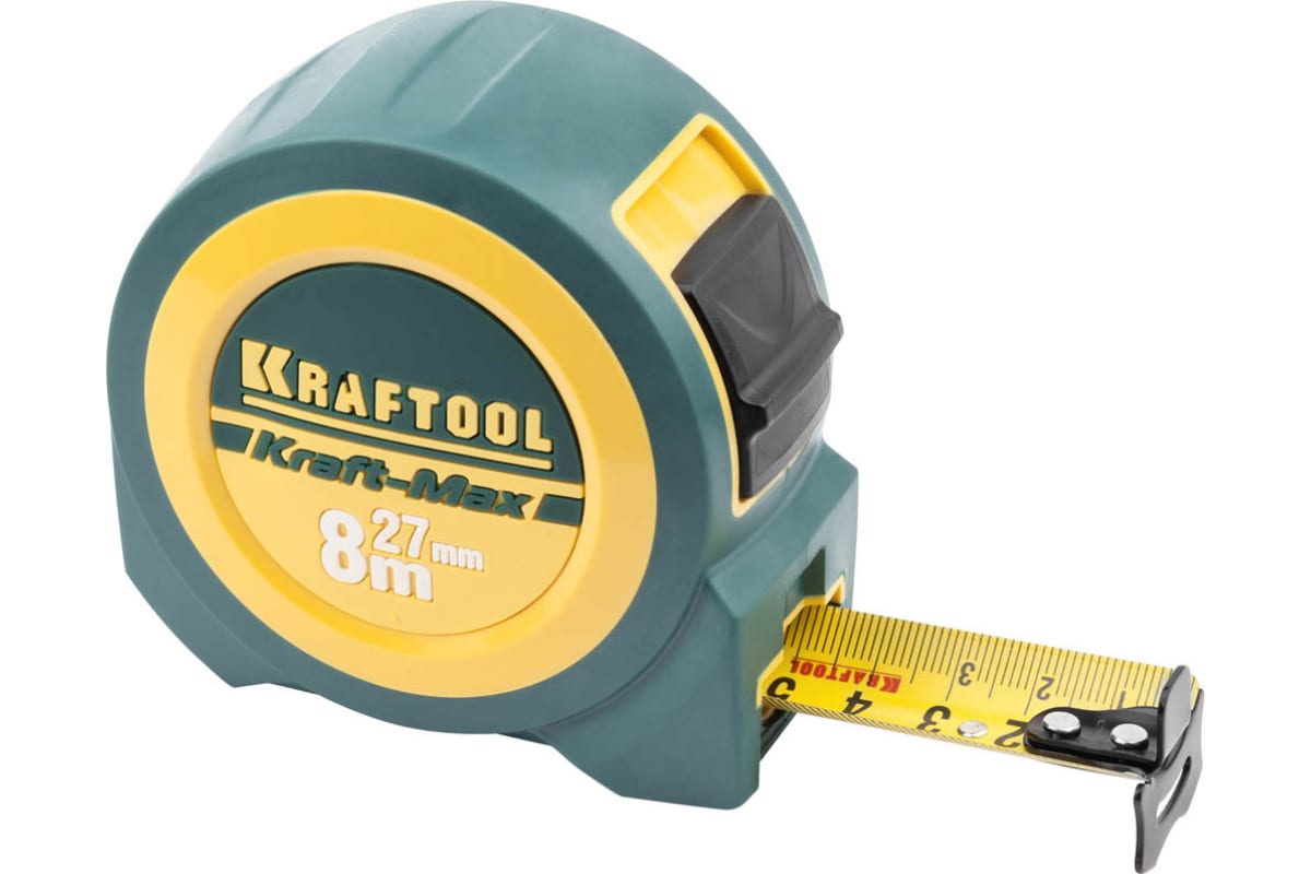 Рулетка KRAFTOOL "PRO" "Kraft-Max", длинный вылет,