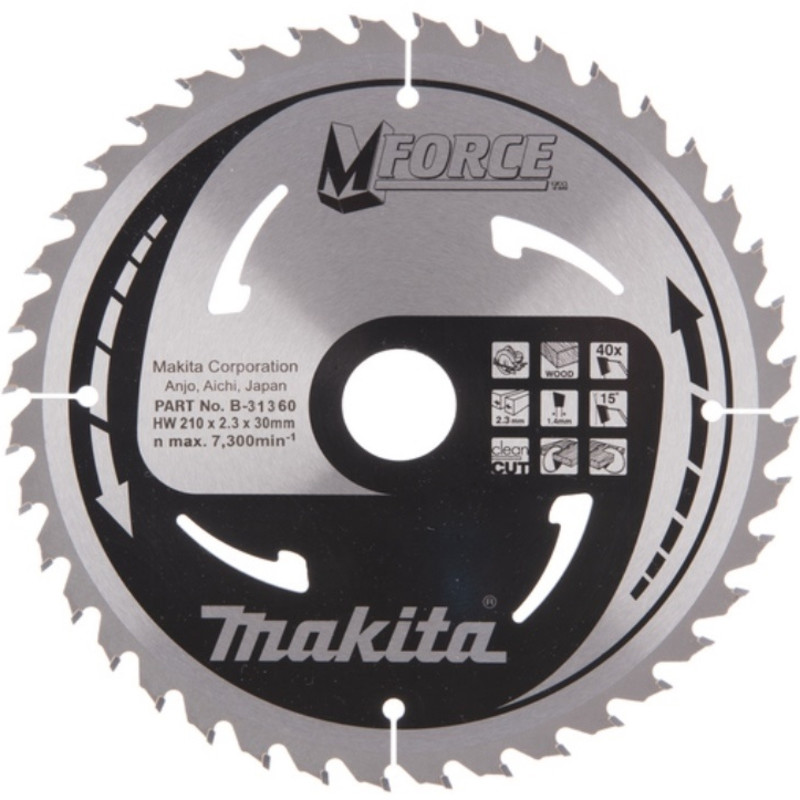 B-31360 Диск пильный по дереву Makita 210*30*40