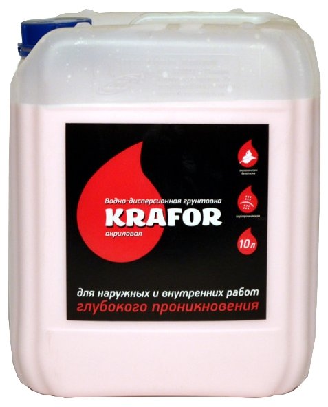 Грунтовка  глубокого проникн унив "Krafor" 10л