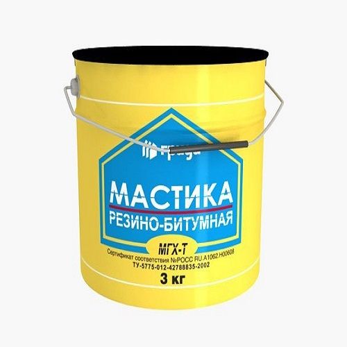 Мастика Резино-Битумная МГХ-Т 3кг "ГИДРА"