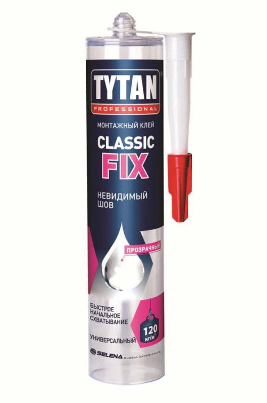 Клей монтажный CLASSIC FIX TYTAN прозрачн 310мл